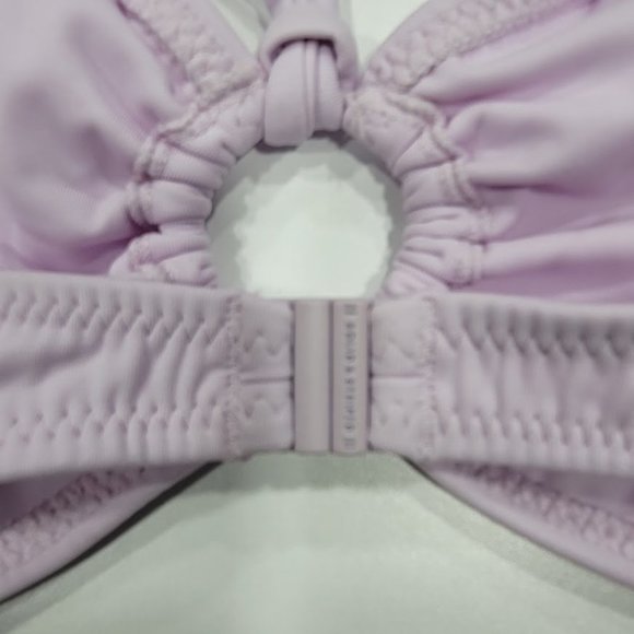 Solid & Striped The Abby Bandeau Lilac Purple Bikini Top Size Large - Picture 7 of 9